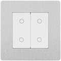 BG Evolve Brushed Steel 2G Secondary Touch Dimmer Switch PCDBSTDS2W Available from RS Electrical Supplies