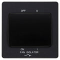 BG Evolve Matt Black 10A Fan Isolator Switch PCDMB15B Available from RS Electrical Supplies