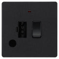 BG Evolve Matt Black 13A Switched Spur with LED and Flex Outlet PCDMB52B Available from RS Electrical Supplies