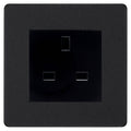 BG Evolve Matt Black 13A Unswitched Socket PCDMB13AUSSB Available from RS Electrical Supplies