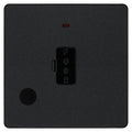 BG Evolve Matt Black 13A Unswitched Spur with LED and Flex Outlet PCDMB54B Available from RS Electrical Supplies