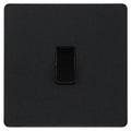 BG Evolve Matt Black 1G 2W Light Switch PCDMB12B Available from RS Electrical Supplies