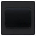 BG Evolve Matt Black 1G 2W Wide Rocker Light Switch PCDMB12WB Available from RS Electrical Supplies
