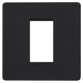 BG Evolve Matt Black 1G Euro Module Plate PCDMBEMS1B Available from RS Electrical Supplies
