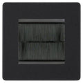 BG Evolve Matt Black 2G Cable Brush Outlet PCDMB2GBRB Available from RS Electrical Supplies