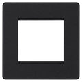 BG Evolve Matt Black 2G Euro Module Plate PCDMBEMS2B Available from RS Electrical Supplies