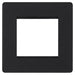 BG Evolve Matt Black 2G Euro Module Plate PCDMBEMS2B Available from RS Electrical Supplies