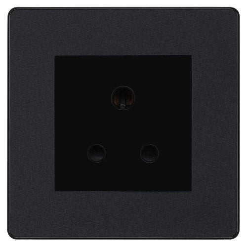 BG Evolve Matt Black 5A Unswitched Socket PCDMB5AUSSB