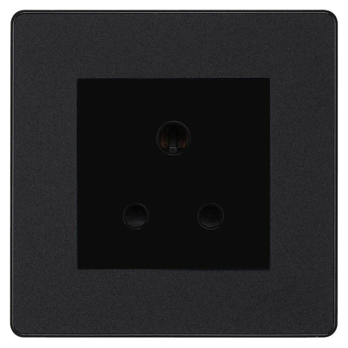 BG Evolve Matt Black 5A Unswitched Socket PCDMB5AUSSB Available from RS Electrical Supplies