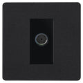 BG Evolve Matt Black Co-axial Socket PCDMB60B Available from RS Electrical Supplies