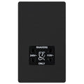 BG Evolve Matt Black Dual Voltage Shaver Socket PCDMB20B Available from RS Electrical Supplies