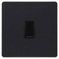 BG Evolve Matt Black Intermediate Light Switch PCDMB13B Available from RS Electrical Supplies