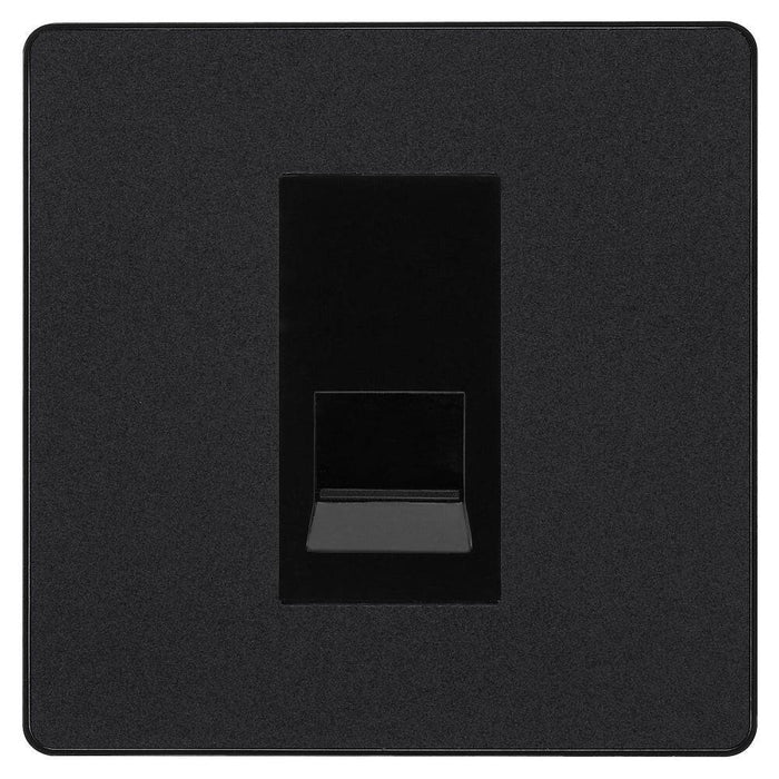 BG Evolve Matt Black Master Telephone Socket PCDMBBTM1B Available from RS Electrical Supplies