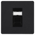 BG Evolve Matt Black RJ45 Cat5E Data Outlet PCDMBRJ451B Available from RS Electrical Supplies