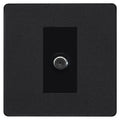 BG Evolve Matt Black Satellite Socket PCDMB61B Available from RS Electrical Supplies