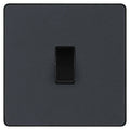 BG Evolve Matt Grey 1G 2W Light Switch PCDMG12B Available from RS Electrical Supplies