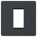 BG Evolve Matt Grey 1G Euro Module Plate PCDMGEMS1B Available from RS Electrical Supplies
