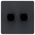 BG Evolve Matt Grey 2G Dimmer Switch PCDMG82B Available from RS Electrical Supplies