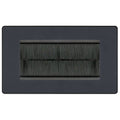 BG Evolve Matt Grey 4G Cable Brush Outlet PCDMG4GBRB Available from RS Electrical Supplies