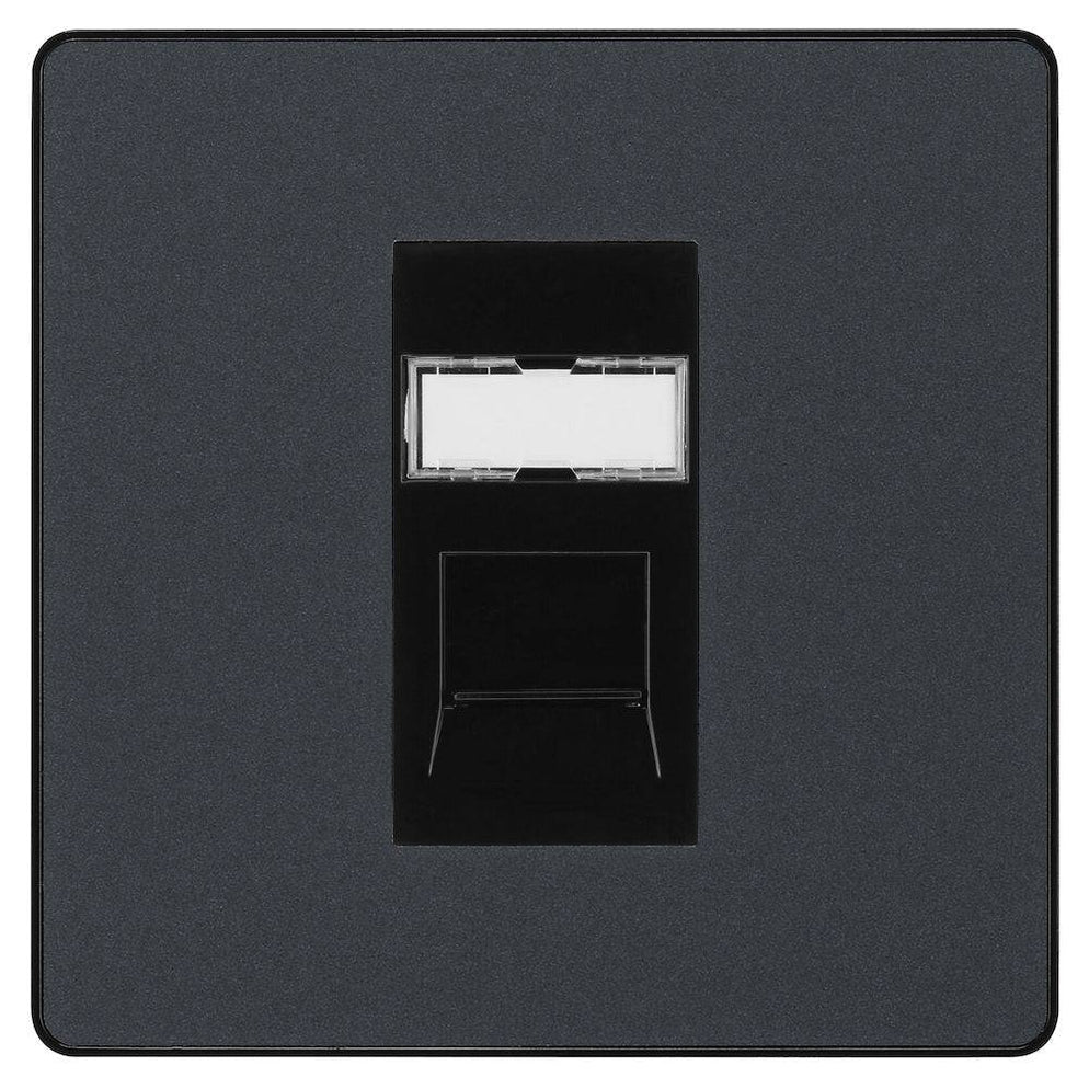 BG Evolve Matt Grey RJ45 Cat5E Data Outlet PCDMGRJ451B | RS Electrical ...