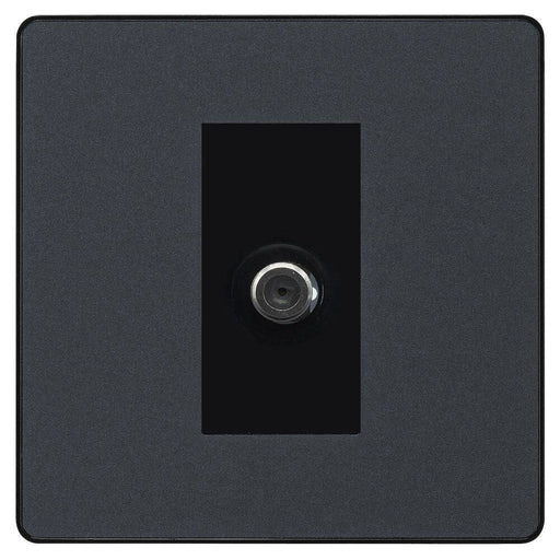 BG Evolve Matt Grey Satellite Socket PCDMG61B Available from RS Electrical Supplies