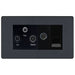 BG Evolve Matt Grey TV/FM/SAT Combination TV Socket PCDMGTRI2B Available from RS Electrical Supplies