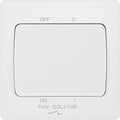 BG Evolve Pearl White 10A Fan Isolator Switch PCDCL15W Available from RS Electrical Supplies