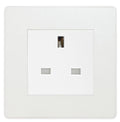 BG Evolve Pearl White 13A Unswitched Socket PCDCL13AUSSW Available from RS Electrical Supplies