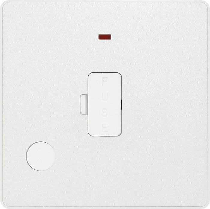 BG Evolve Pearl White 13A Unswitched Spur with LED and Flex Outlet PCDCL54W Available from RS Electrical Supplies