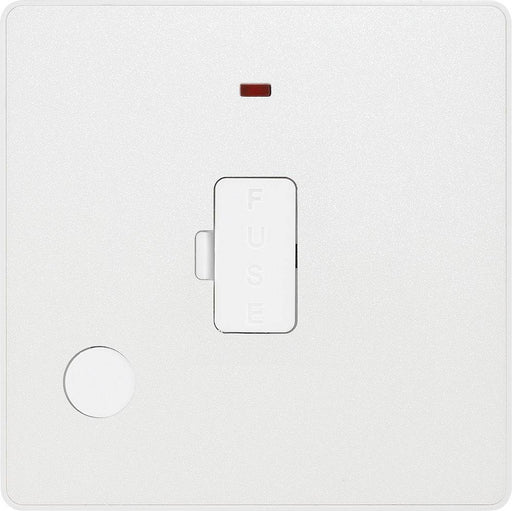 BG Evolve Pearl White 13A Unswitched Spur with LED and Flex Outlet PCDCL54W Available from RS Electrical Supplies