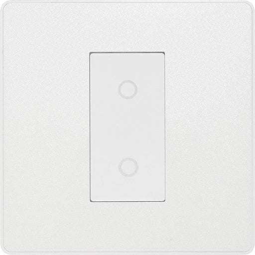 BG Evolve Pearl White 1G Secondary Touch Dimmer Switch PCDCLTDS1W Available from RS Electrical Supplies