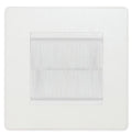 BG Evolve Pearl White 2G Cable Brush Outlet PCDCL2GBRW Available from RS Electrical Supplies