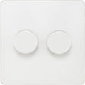 BG Evolve Pearl White 2G Dimmer Switch PCDCL82W Available from RS Electrical Supplies