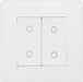 BG Evolve Pearl White 2G Secondary Touch Dimmer Switch PCDCLTDS2W Available from RS Electrical Supplies