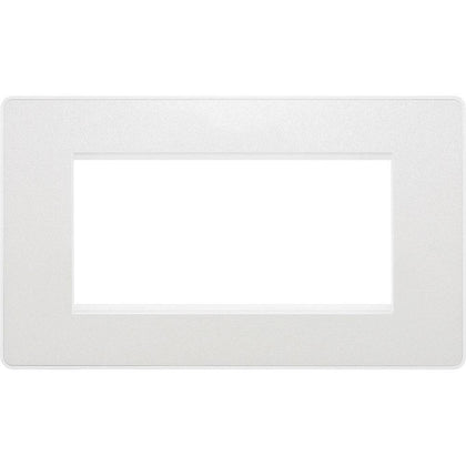 BG Evolve Pearl White 4G Euro Module Plate PCDCLEMR4W