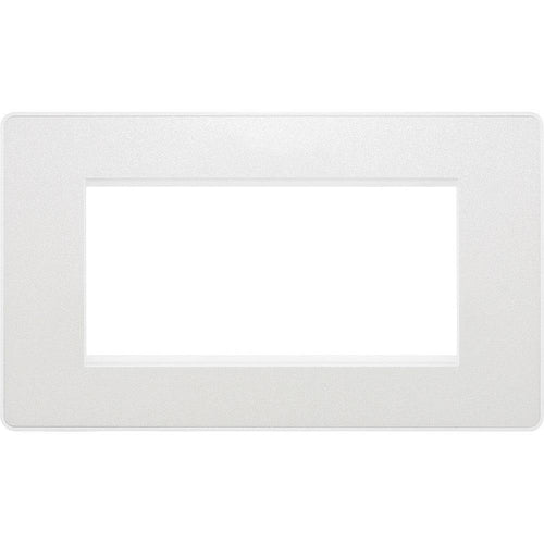 BG Evolve Pearl White 4G Euro Module Plate PCDCLEMR4W