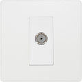 BG Evolve Pearl White Co-axial Socket PCDCL60W Available from RS Electrical Supplies
