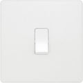 BG Evolve Pearl White Intermediate Light Switch PCDCL13W Available from RS Electrical Supplies