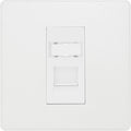 BG Evolve Pearl White RJ45 Cat5E Data Outlet PCDCLRJ451W Available from RS Electrical Supplies