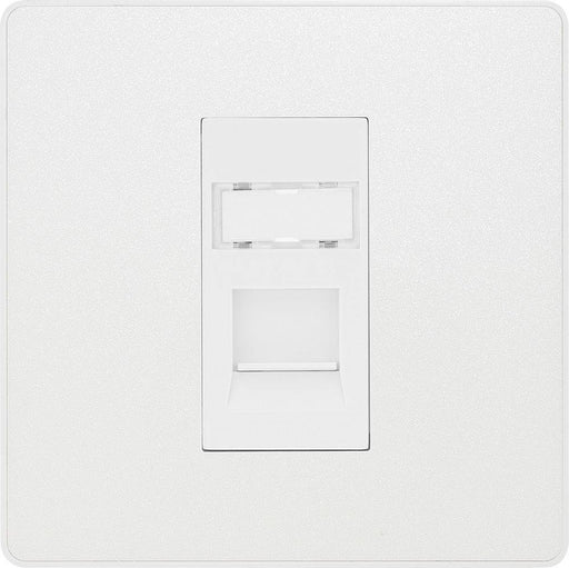 BG Evolve Pearl White RJ45 Cat5E Data Outlet PCDCLRJ451W Available from RS Electrical Supplies