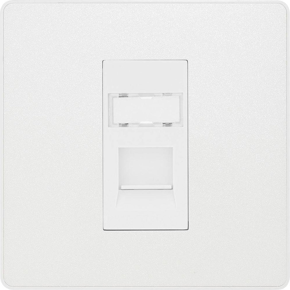 BG Evolve Pearl White RJ45 Cat5E Data Outlet PCDCLRJ451W | RS ...