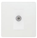 BG Evolve Pearl White Satellite Socket PCDCL61W Available from RS Electrical Supplies