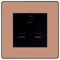 BG Evolve Polished Copper 13A Unswitched Socket PCDCP13AUSSB Available from RS Electrical Supplies