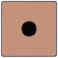 BG Evolve Polished Copper 1G Dimmer Switch PCDCP81B Available from RS Electrical Supplies