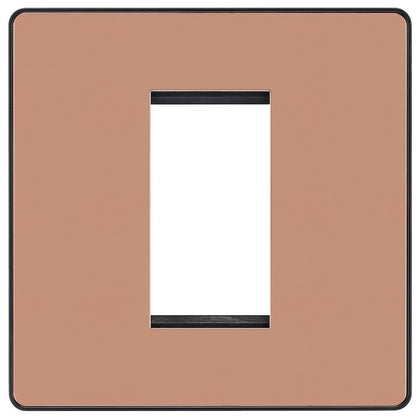 BG Evolve Polished Copper 1G Euro Module Plate PCDCPEMS1B