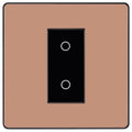 BG Evolve Polished Copper 1G Secondary Touch Dimmer Switch PCDCPTDS1B Available from RS Electrical Supplies