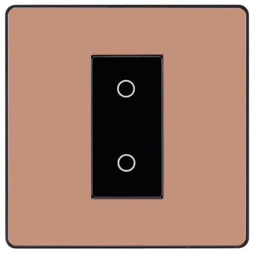 BG Evolve Polished Copper 1G Secondary Touch Dimmer Switch PCDCPTDS1B Available from RS Electrical Supplies