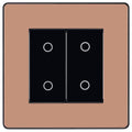 BG Evolve Polished Copper 2G Master Touch Dimmer Switch PCDCPTDM2B Available from RS Electrical Supplies
