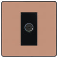 BG Evolve Polished Copper Co-Axial Socket PCDCP60B Available from RS Electrical Supplies
