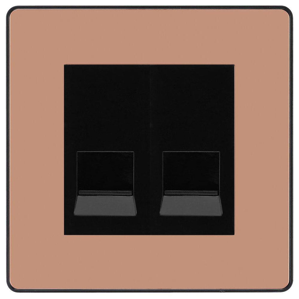 BG Evolve Polished Copper Double Master Telephone Socket PCDCPBTM2B ...